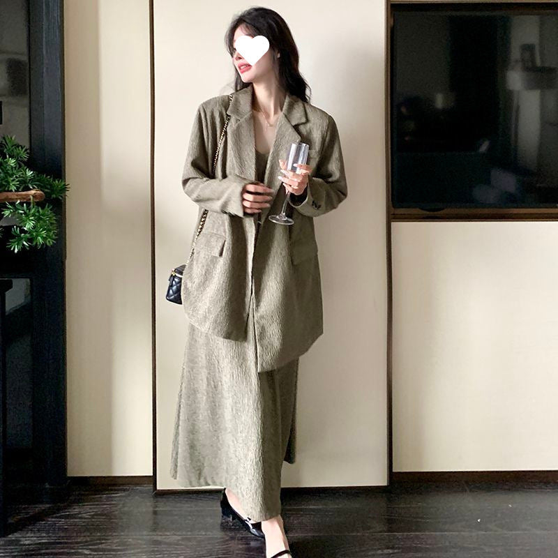 Set Of High-grade Suit Suspender Skirt Temperament Two-piece Suit