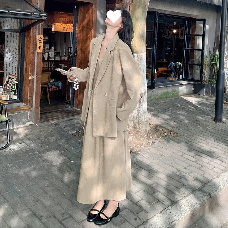 Set Of High-grade Suit Suspender Skirt Temperament Two-piece Suit