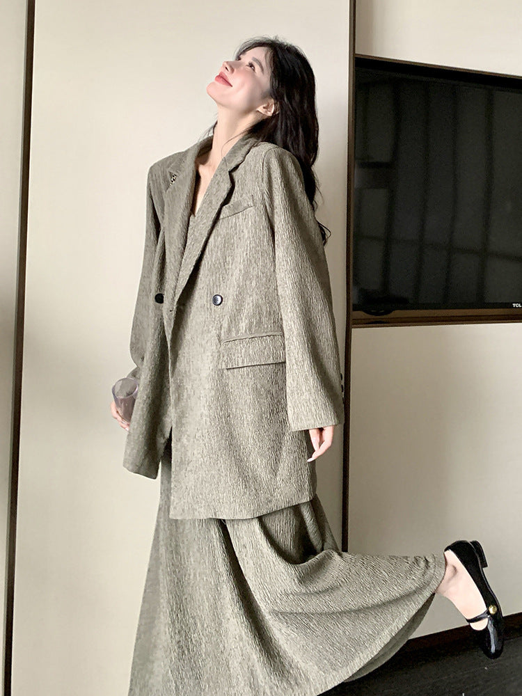 Set Of High-grade Suit Suspender Skirt Temperament Two-piece Suit